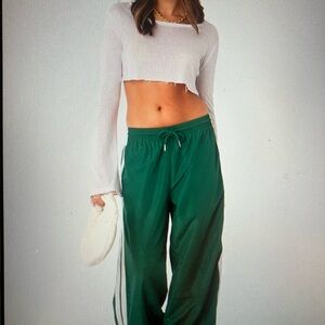 PacSun Forest Green Track Pants